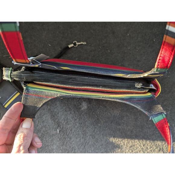 Colorful Striped Shoulder Bag And Old Cell Phone Case Vintage Y2k 90's - Picture 7 of 11